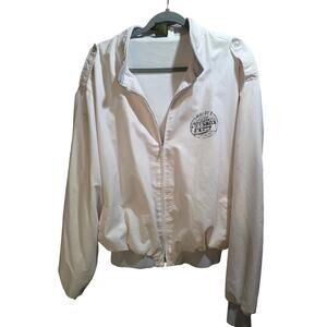 Vintage Slight Pink Satin Bomber Jacket Women's Size XXL Fits Men's Size L